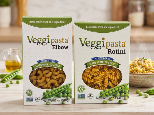 Veggipasta 12-Pack – Elbow OR Rotini (12 oz Boxes) – Random Selection